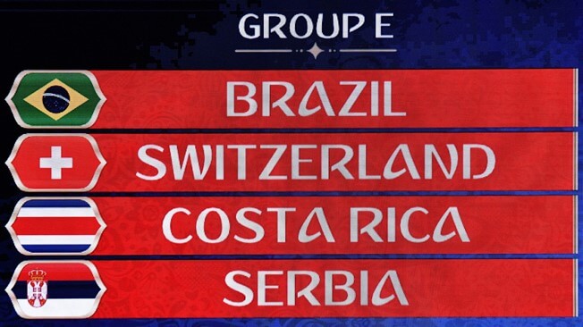 Grupo E Mundial FIFA 2018 • Hoje apresentamos o grupo E, mais um em que a luta pelo 2º lugar será a verdadeira adrenalina neste grupo. Com um Brasil a fazer