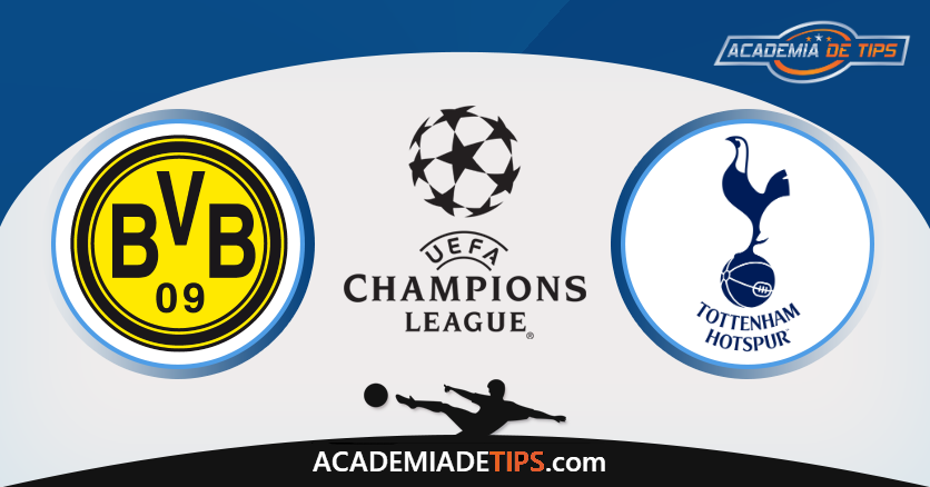 Dortmund vs Tottenham, Prognóstico, Analise e Apostas Liga dos Campeões