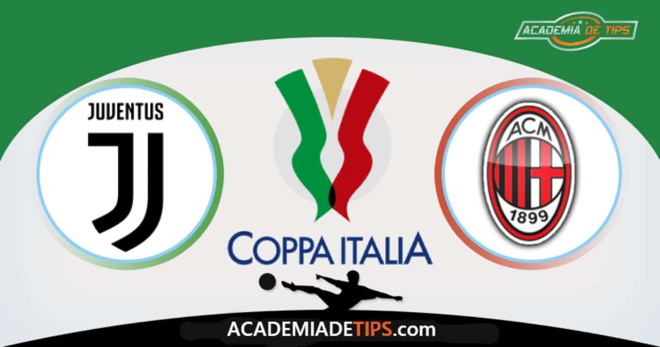 Juventus x AC Milan, Prognóstico, Analise e Palpites de Apostas – Coppa Italia