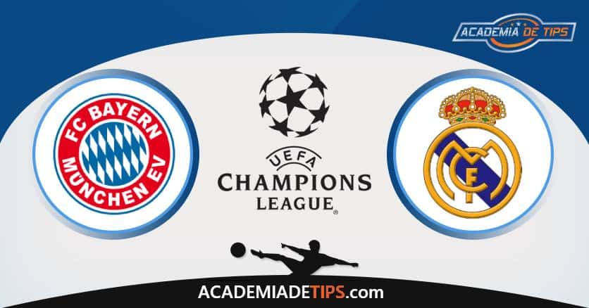 Bayern x Real Madrid, Prognóstico, Análise, Apostas e Tips Sugeridas